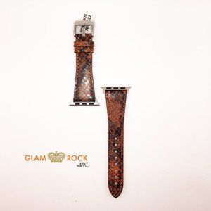 Glam Rock Genuine Leather imitation Python for APPLE